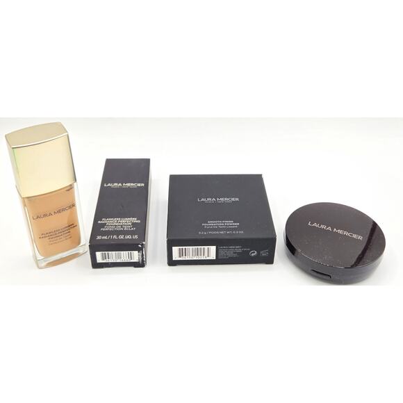 Laura Mercier Flawless Perfecting Foundation & Smooth Finish Powder ~ NEW ~ 1N2 - Picture 3 of 5